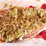 Barchette di salmone al timo Preparazione cartoccio con fetta nel cartoccio