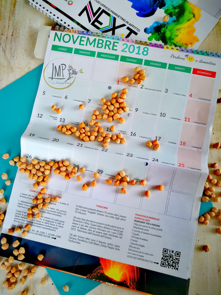 Zuppa di ceci calendario mese novembre