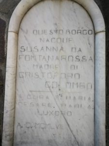 Susanna Fontanarossa madre di Cristoforo Colombo